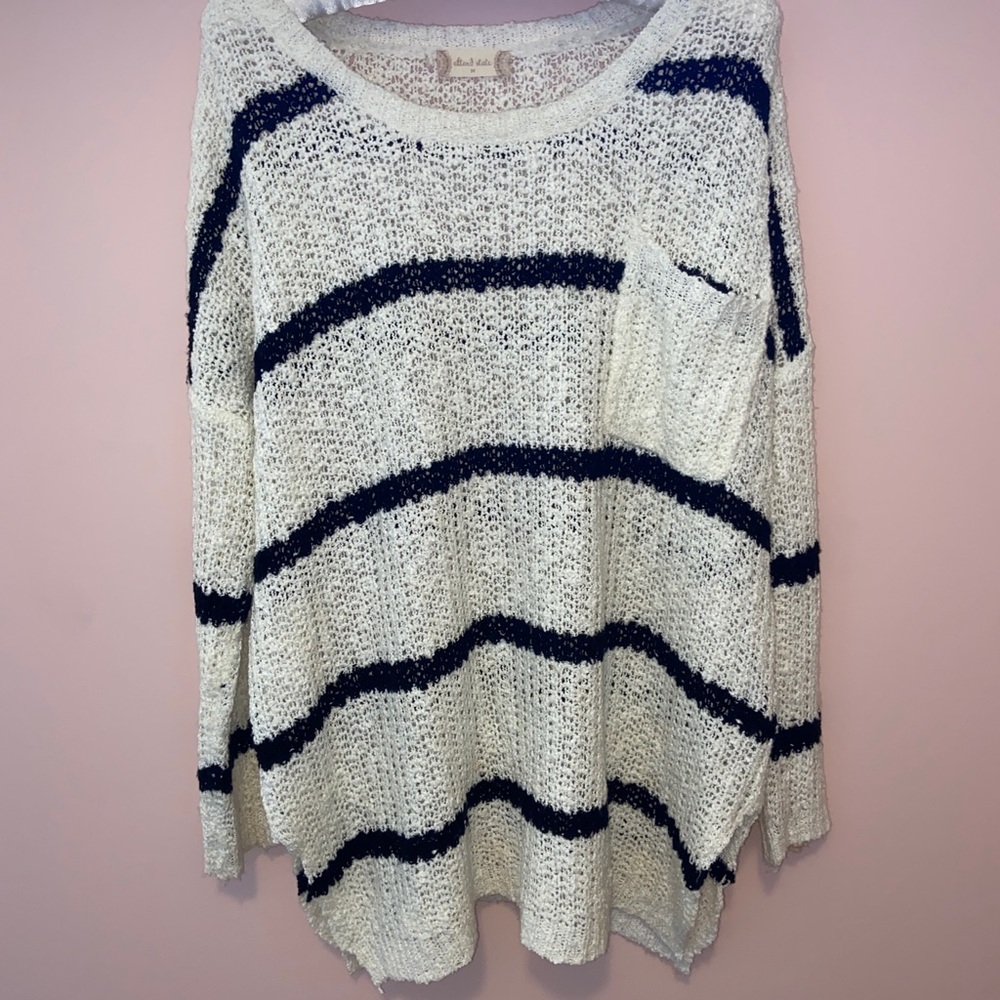 Slouchy Knit Stripe Sweater